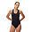 Womens Sculpture Boom Back One Piece, Black, swatch