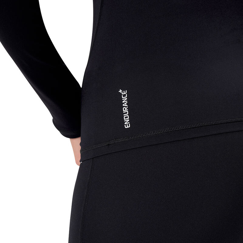 Womens Classic Logo Long Sleeve Rash Top, Anthracite, hi-res image number 4