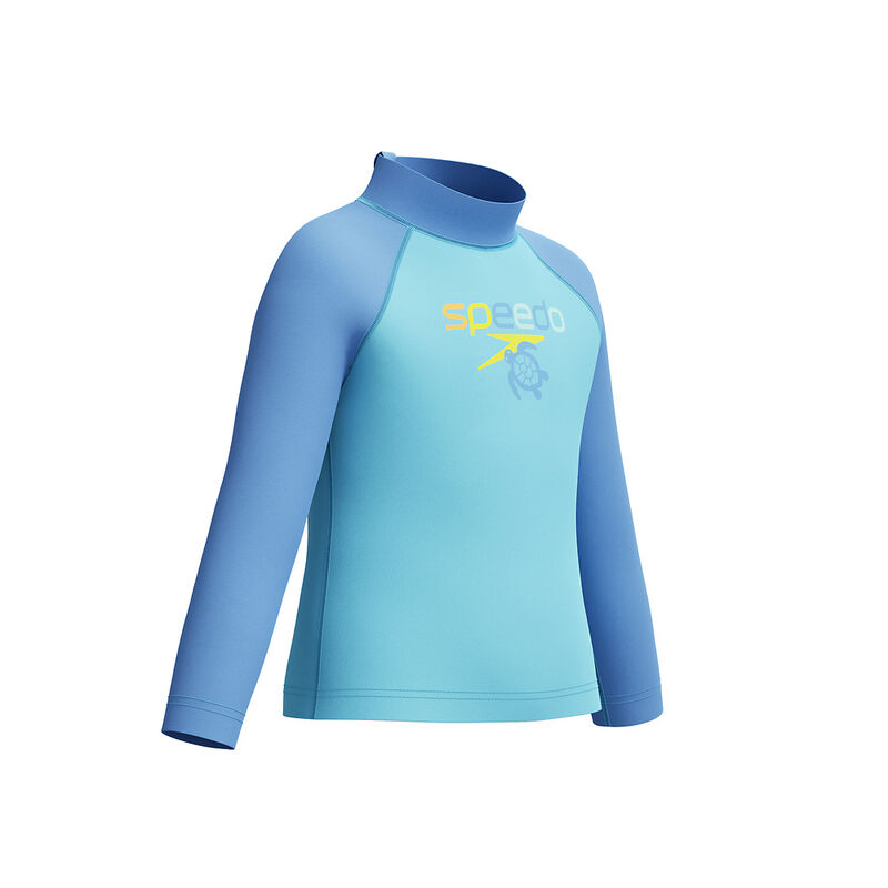 Infant Long Sleeve Print Rashtop, Angelic Blue, hi-res image number 3