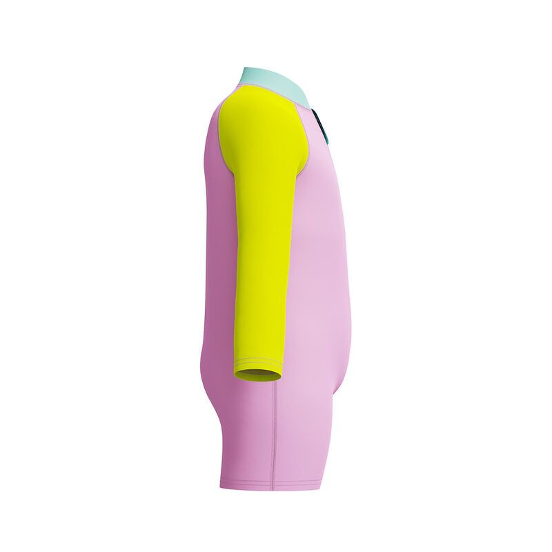 Toddler Girls Long Sleeve Zip Sunsuit, Strawberry Crepe, hi-res image number 4