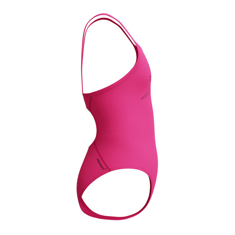 Junior Girls Classic Logo One Piece, Margarita Pink, hi-res image number 4