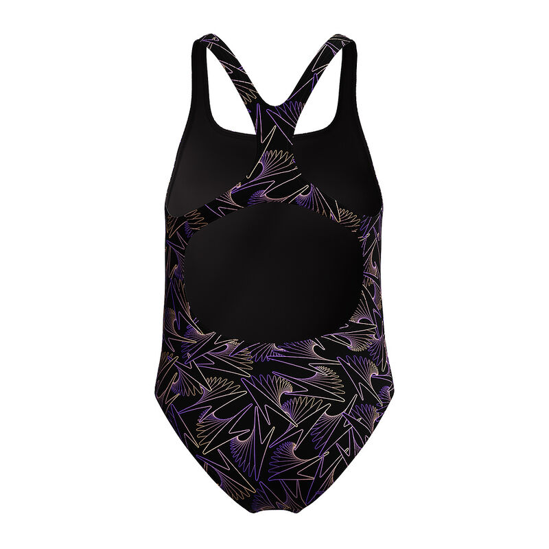 Junior Girls Hyperboom Allover Medalist One Piece, Bright Peach, hi-res image number 3