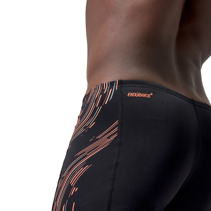 Mens Tech Panel Aquashort, Black /Siren Red /Usa Charcoal, hi-res image number 6