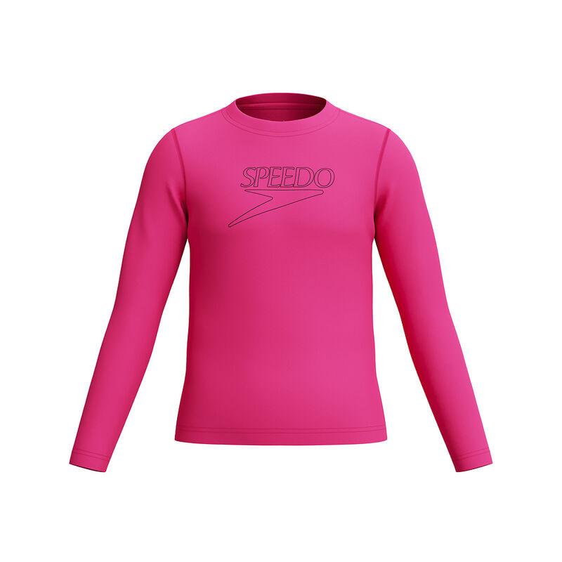 Junior Girls Unisex Long Sleeve Classic Logo Rashguard