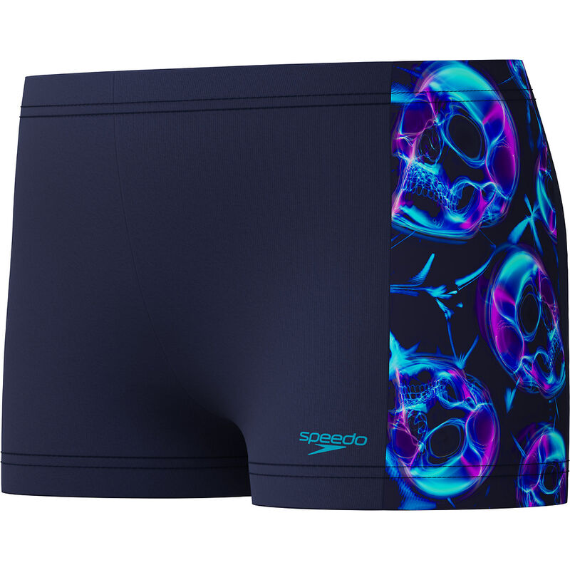 Junior Boys Allover Print Panel Aquashort