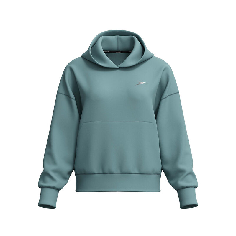 Womens Pro Fleece Hoodie, Storm Green, hi-res image number 6