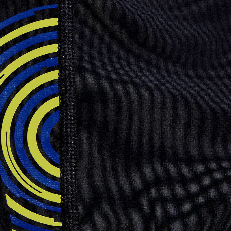 Boys Plastisol Placement Aquashort, Black/Lemon Drizzle/True Cobalt, hi-res image number 4