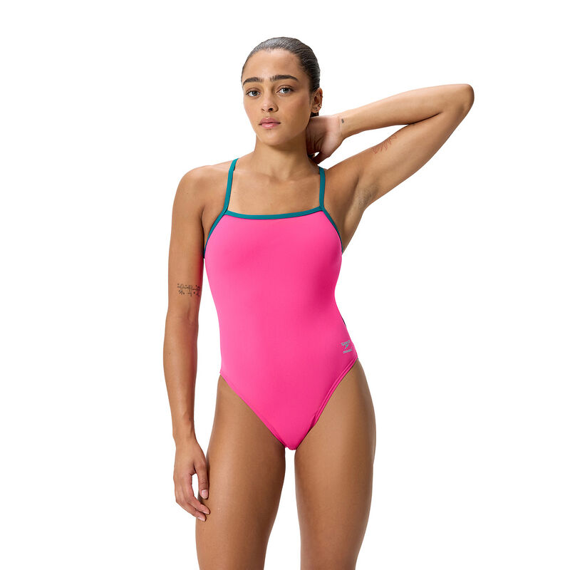 Solid Tri Back One Piece