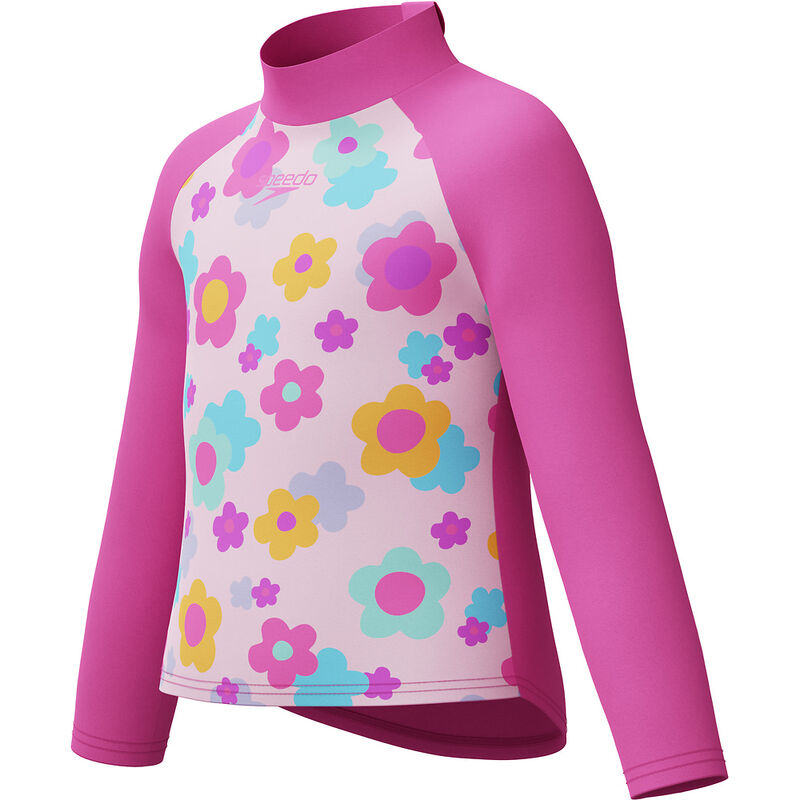 Toddler Girls Infant Print Ls Rashguard