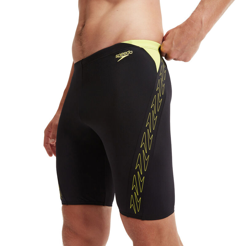 Mens Hyperboom Splice Jammer, Black/Lemon Drizzle, hi-res image number 6