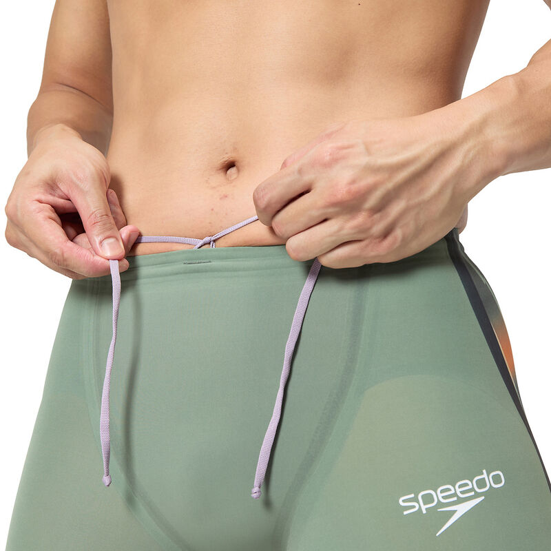 Mens Fastskin LZR Pure Intent 2.0 High Waist Jammer, Country Green/Nectarine/Iridescent, hi-res image number 6