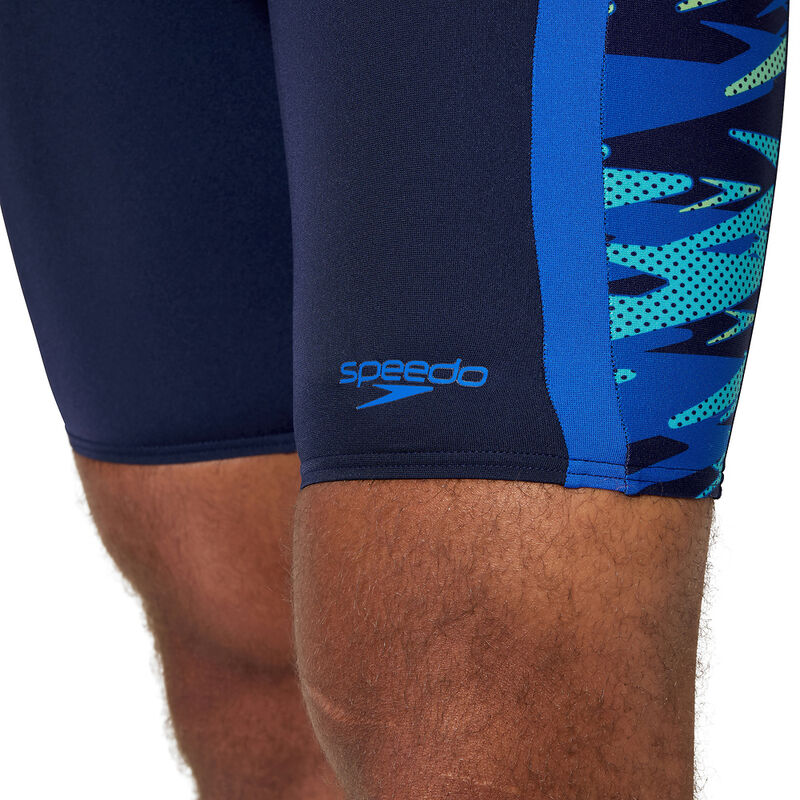 Mens Print Spliced Jammer, Peacoat/Deep Sapphire, hi-res image number 4