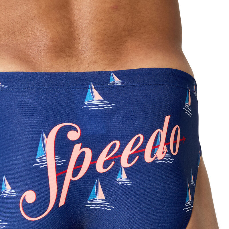 Mens Endurance+ Sailboat Brief, Blue/White, hi-res image number 6
