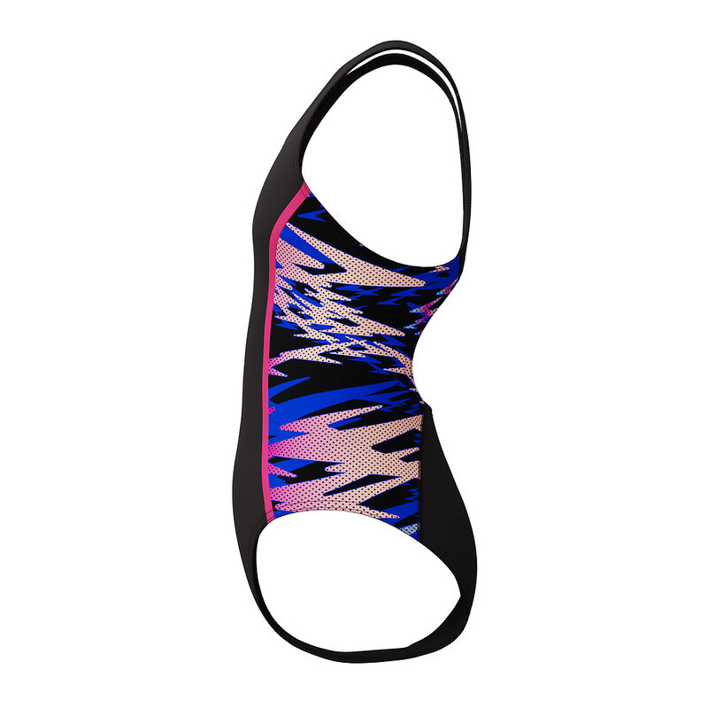 Junior Girls Hyperboom Splice Muscleback One Piece, Anthracite/Margarita Pink, hi-res image number 7