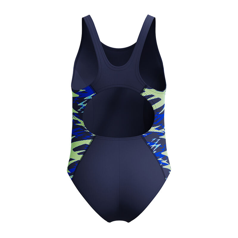 Junior Girls Hyperboom Splice Muscleback One Piece, Peacoat/Deep Sapphire, hi-res image number 5