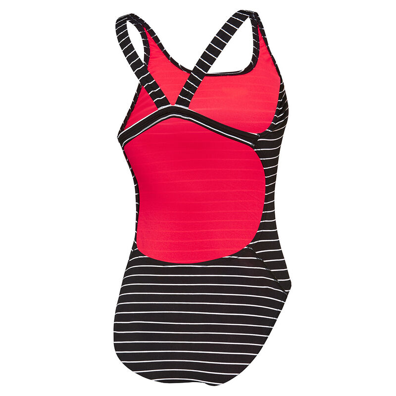 Womens Limitless Leaderback One Piece AF, Black/White, hi-res image number 4