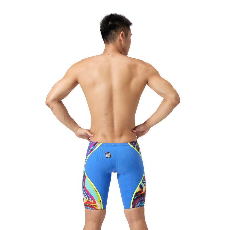 Mens Fastskin LZR Pure Intent 2.0 Jammer, Molten Blur / Cobalt Pop Print / Hyper Yellow, hi-res image number 3