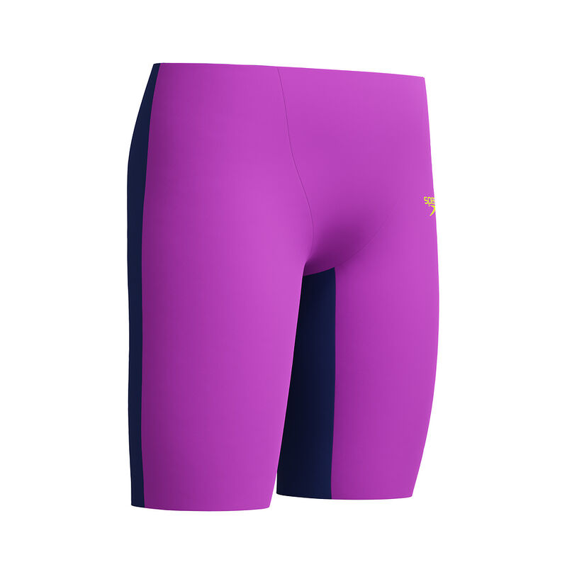 Junior Boys Fastskin End+ High/Waist Jammer, Neon Jelly/Noble Navy, hi-res image number 3