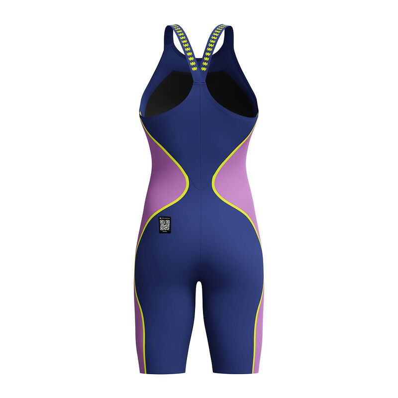 Womens LZR Intent 2.0 Closedback Kneeskin, Noble Navy/Neon Jelly/Hyper Yellow, hi-res image number 8