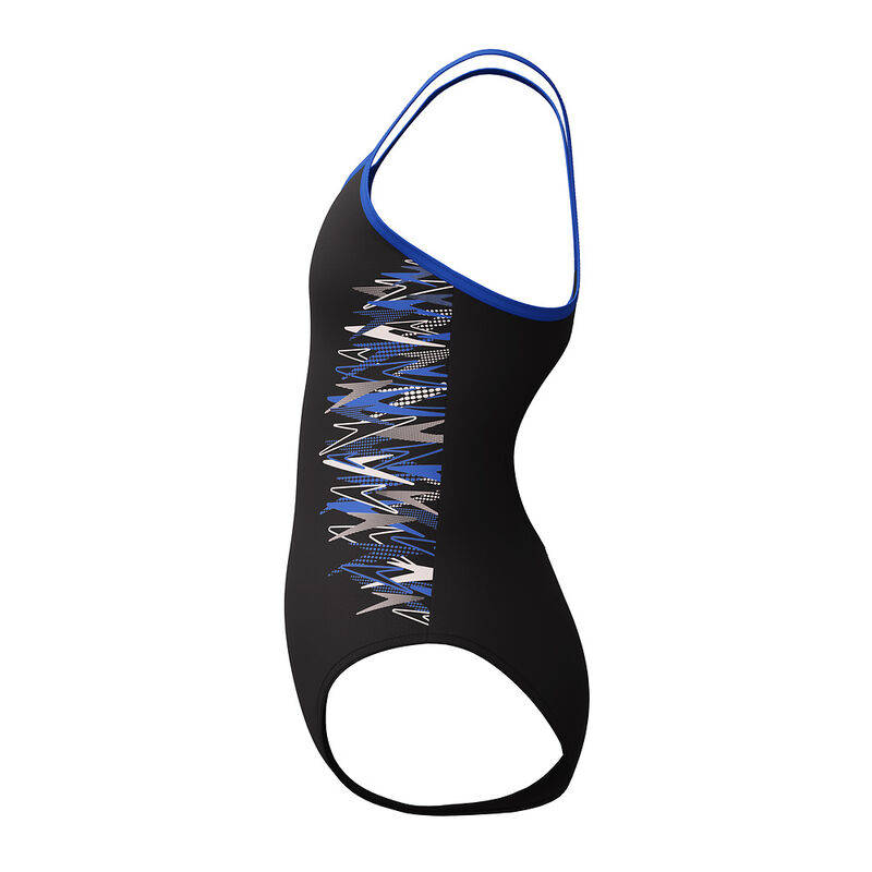 Junior Girls Duo Logo Placement Thinstrap Muscleback One Piece, Anthracite/Deep Sapphire, hi-res image number 7