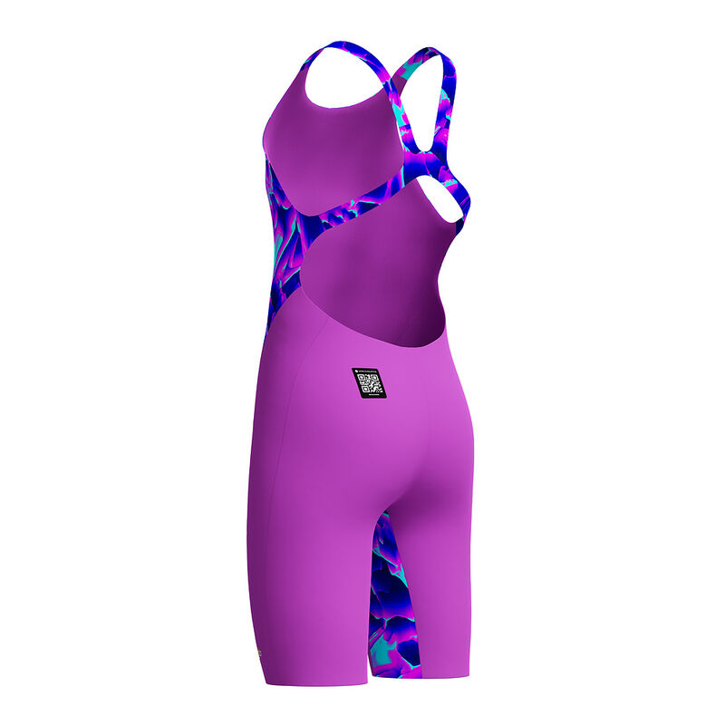 Junior Girls Fastskin End+ Kneeskin, Cave  Current/Neon Jelly, hi-res image number 6