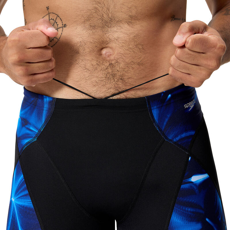 Mens Endurance+ Max Compress Jam AM, Anthracite/Deep Sapphire, hi-res image number 6