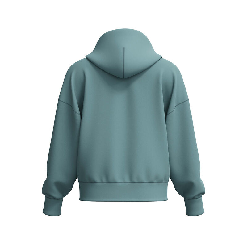 Womens Pro Fleece Hoodie, Storm Green, hi-res image number 7