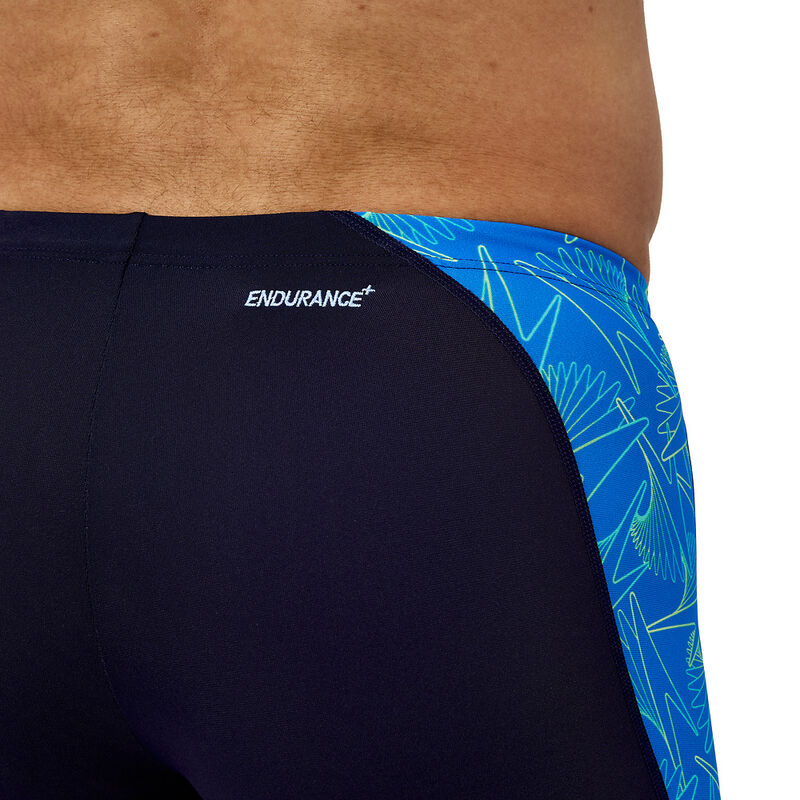 Mens HyperBoom Panel Aquashort, Navy/Lagoon Blue, hi-res image number 4