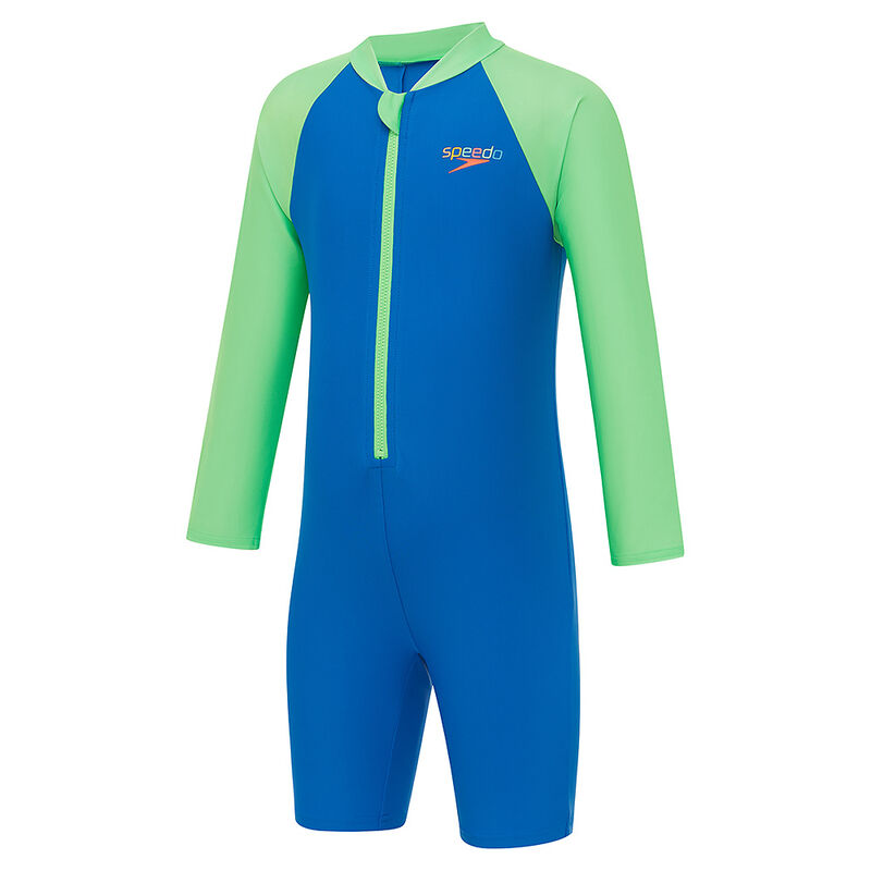 Toddler Boys Long Sleeve Zip Sunsuit