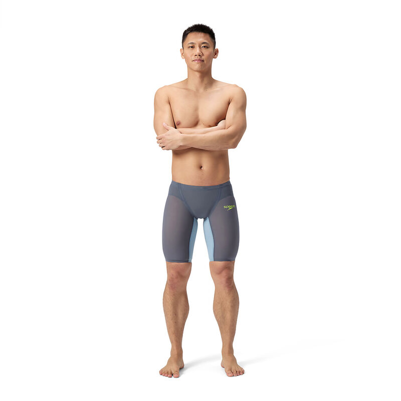 Mens Fastskin LZR Pure Valor 2.0 Jammer, Grey Lead/Acadia Blue, hi-res image number 4
