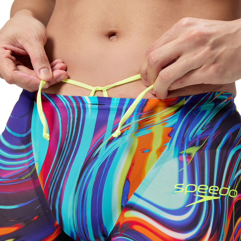 Mens Fastskin LZR Pure Valor 2.0 Jammer, Black/Molten Blur, hi-res image number 6