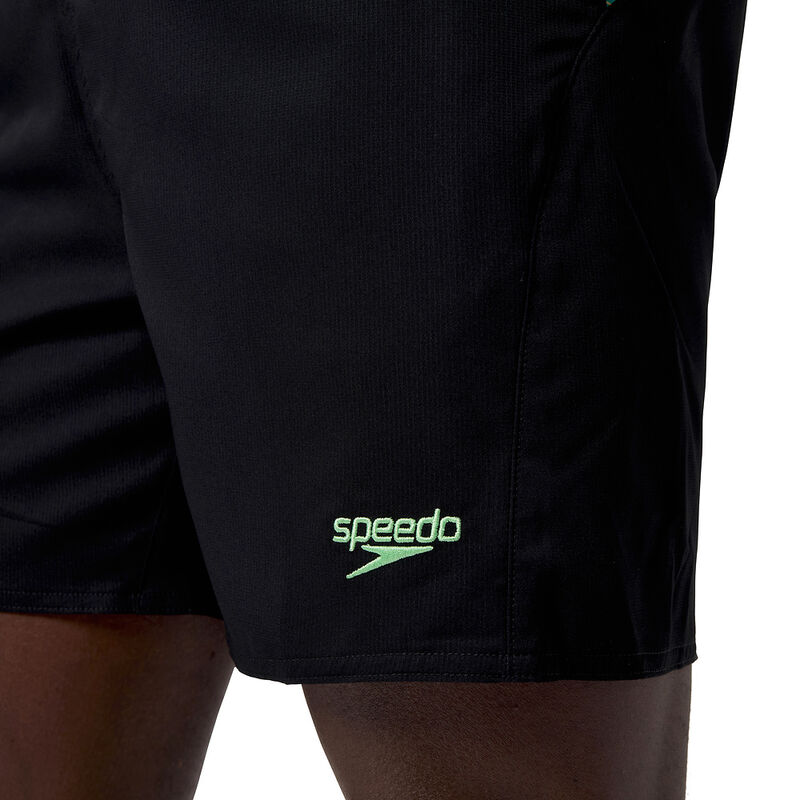 Mens Xpress Lite Panel 16" Watershort, Black/Alfalfa Green, hi-res image number 5