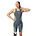 Womens Fastskin LZR Pure Intent 2.0 Closedback Kneeskin, Grey Lead/Acadia Blue/Hyper Yellow, swatch