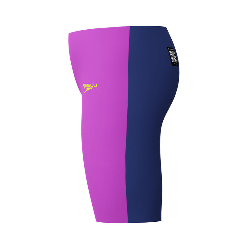 Junior Boys Fastskin End+ High/Waist Jammer, Neon Jelly/Noble Navy, hi-res image number 7