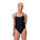 Womens Solid Racerback One Piece, Anthracite/White, swatch