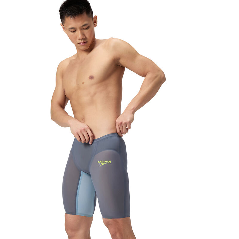 Mens Fastskin LZR Pure Valor 2.0 Jammer, Grey Lead/Acadia Blue, hi-res image number 3