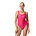 Womens Logo Deep U-Back One Piece, Raspberry Fill, swatch