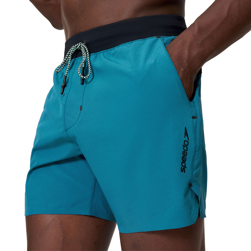 Mens Solid Never Stop Volley 16", Border Blue, hi-res image number 4