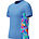 Junior Girls Short Sleeve Rashguard, Periwinkle Blue, swatch