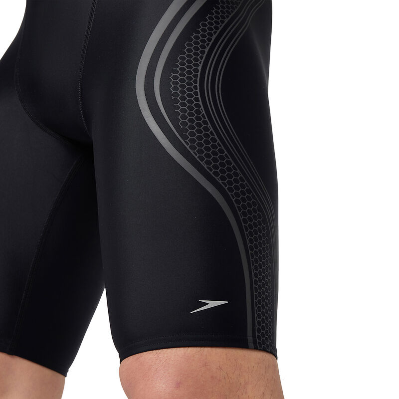 Mens Printed Movement Jammer, Black, hi-res image number 6