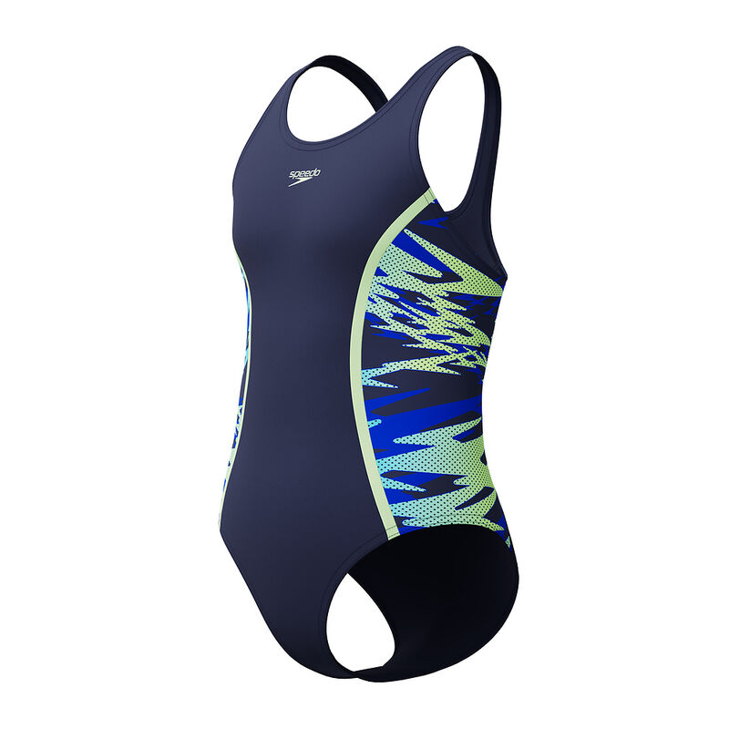 Junior Girls Hyperboom Splice Muscleback One Piece, Peacoat/Deep Sapphire, hi-res image number 8