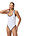 Womens Solid Scoop One Piece White, White, swatch