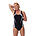 Womens Quantum One Piece, Anthracite/White, swatch