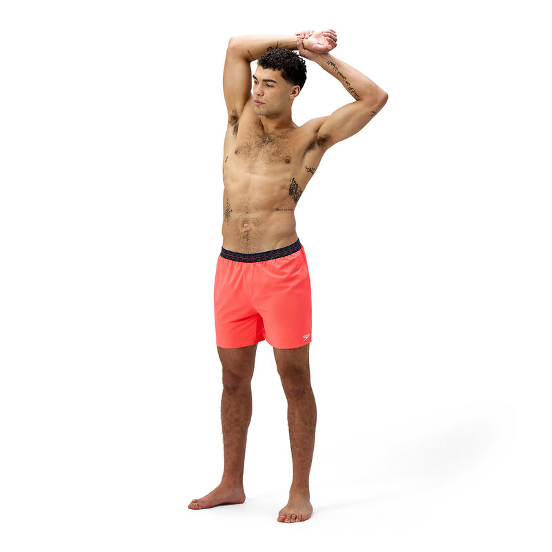 Mens Hyperboom Band 16" Watershort, Neon Coral, hi-res image number 4
