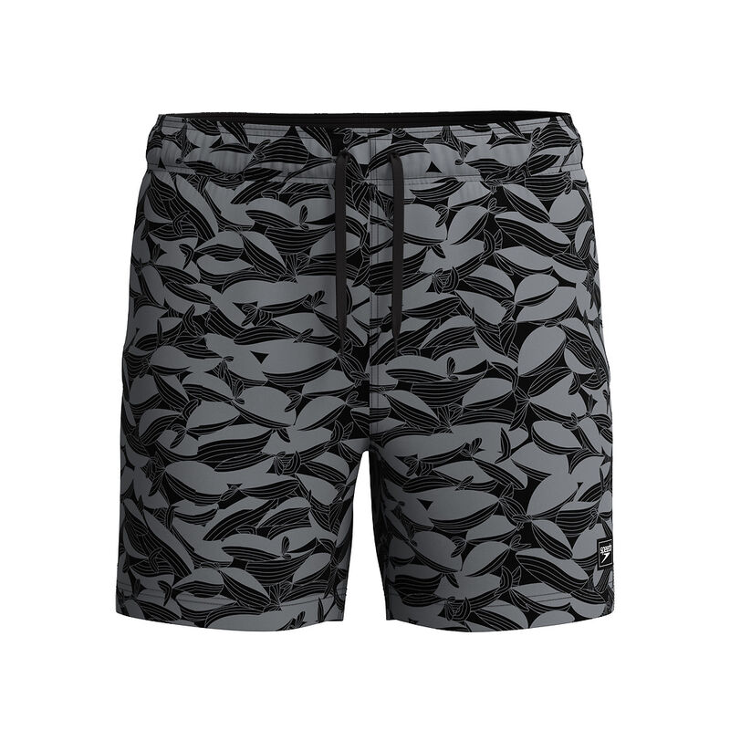 Mens Print Redondo Edge Volley 16" Watershort, Anthracite/Grey Lead, hi-res image number 6