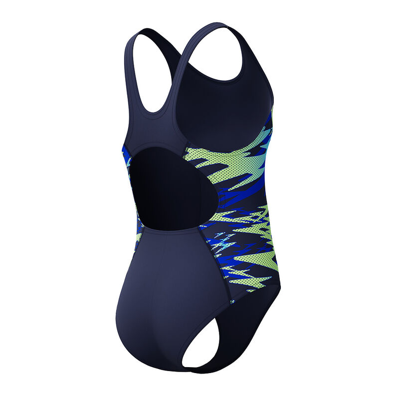 Junior Girls Hyperboom Splice Muscleback One Piece, Peacoat/Deep Sapphire, hi-res image number 4