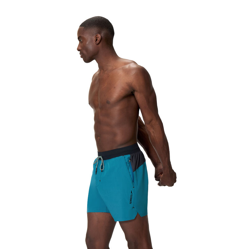 Mens Solid Never Stop Volley 16", Border Blue, hi-res image number 3