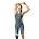 Womens Fastskin LZR Pure Intent 2.0 Openback Kneeskin, Grey Lead/Acadia Blue/Hyper Yellow, swatch