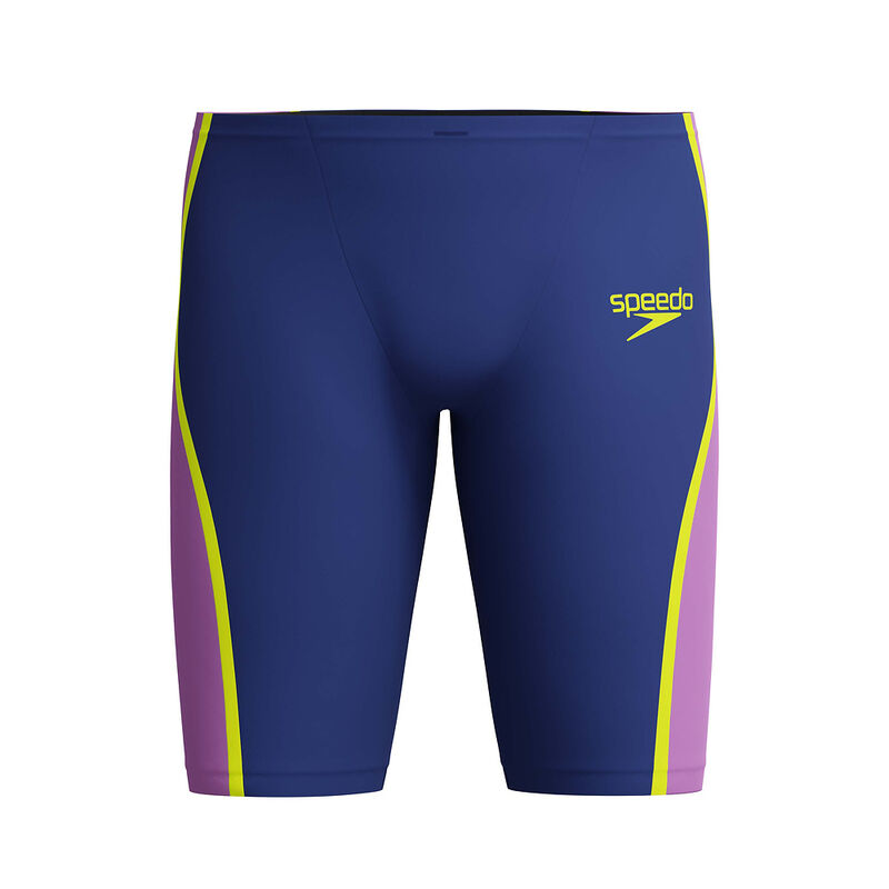 Mens LZR Intent 2.0 Jammer, Noble Navy/Neon Jelly/Hyper Yellow, hi-res image number 7
