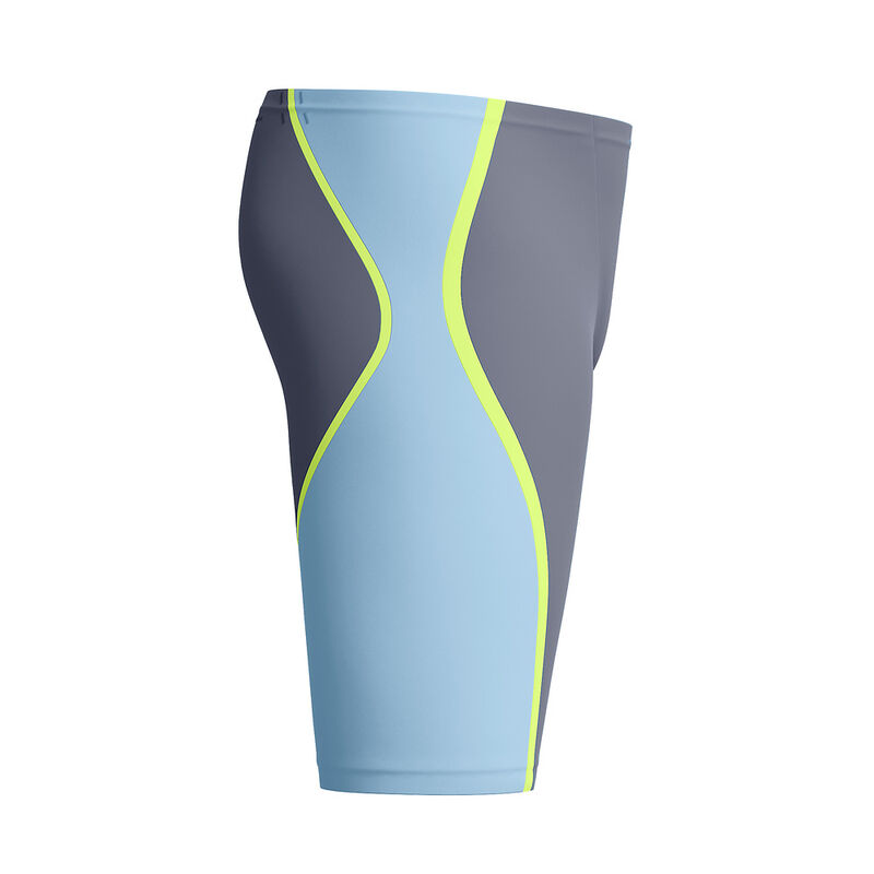 Mens Fastskin LZR Pure Intent 2.0 Jammer, Grey Lead/Acadia Blue/Hyper Yellow, hi-res image number 8